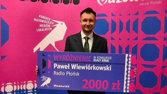 Białe Kruki przyznane! Wyróżnienie dla dziennikarza Radia PŁOŃSK