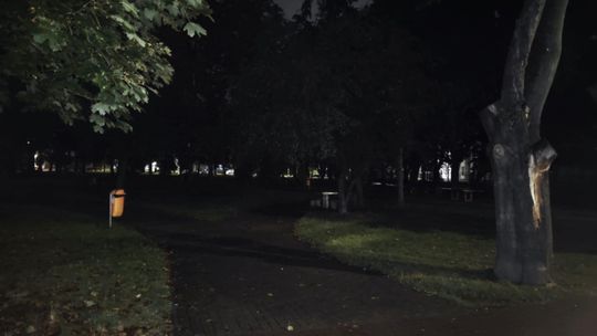 Ciemności w parku Konstytucji 3 Maja. Wkrótce ma się to zmienić