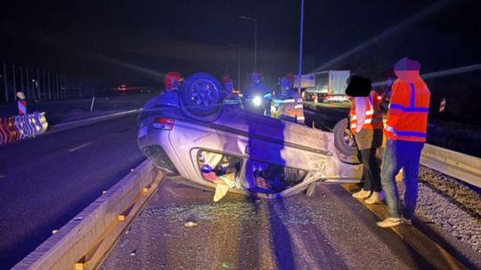 Coraz więcej kolizji na remontowanym odcinku S7. Policja apeluje o ostrożność