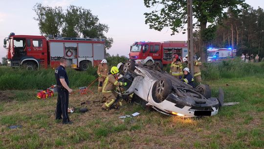 Dachowanie osobówki w miejscowości Brzeście Nowe 