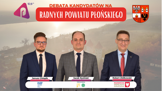 DEBATA w Radiu Płońsk - kandydaci na radnych pow. płońskiego