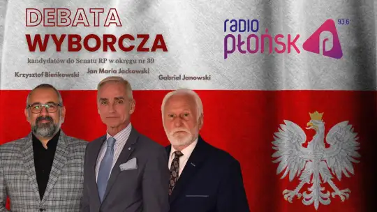 Debata Wyborcza RADIA PŁOŃSK 2023: K. Bieńkowski, J. M. Jackowski i G. Janowski