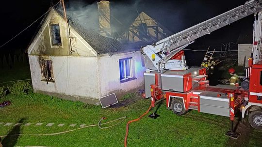 Duże straty po pożarze domu w Strzembowie