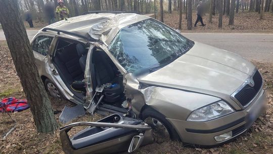 Dwie osoby poszkodowane w Popielżynie-Zawadach Dwie osoby poszkodowane w Popielżynie-Zawadach