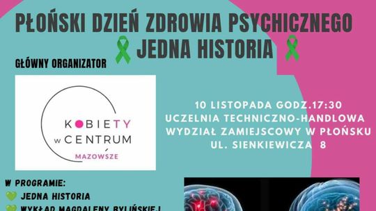 "Jedna Historia" czyli płoński Dzień Zdrowia Psychicznego