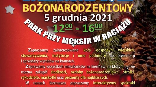 Kiermasz bożonarodzeniowy w Raciążu 