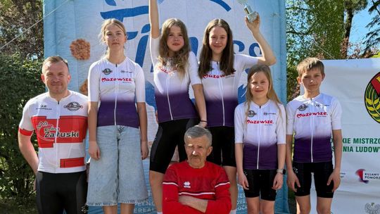 Kolarze z Załusk na podium. Świetne starty młodych zawodników