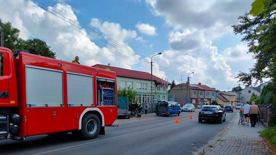 Kolizja przy ul. Mławskiej w Raciążu 