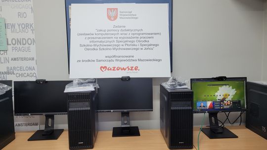 Komputery przekazane do dwóch ośrodków szkolno-wychowawczych w powiecie płońskim