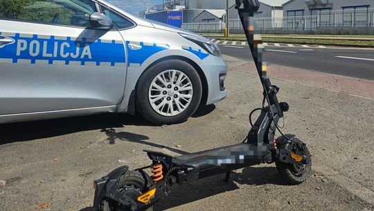 Mandat 2500 zł za przejażdżkę na hulajnodze