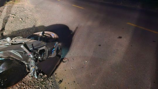 Motocyklem w dzika. Kierująca trafiła do szpitala