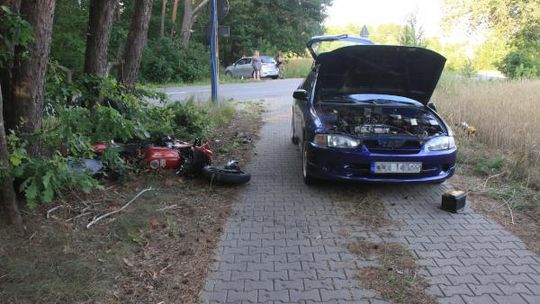 Motocyklista trafił do szpitala