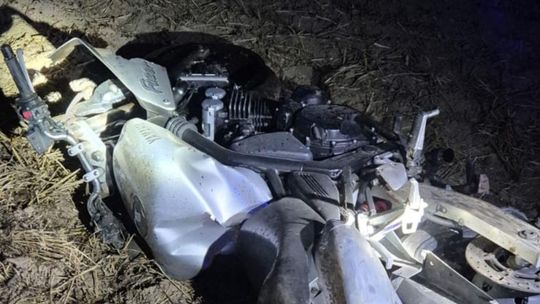 Motocyklista wypadł z drogi w Potyrach. LPR zabrał go do szpitala