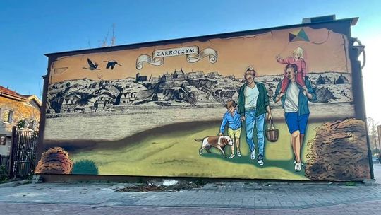 Mural z okazji 600-lecia nadania praw miejskich. Malowidło z pozytywnym odbiorem społecznym