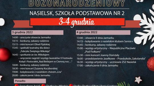 Nasielsk zaprasza na II Jarmark Bożonarodzeniowy. Jeszcze więcej atrakcji niż przed rokiem