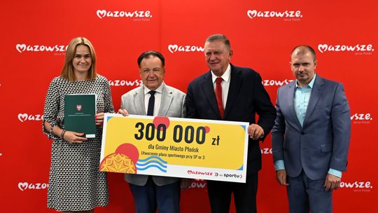 Nowy plac sportowy przy SP3 w Płońsku ze wsparciem Samorządu Województwa Mazowieckiego