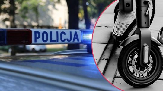 Pijany 50-latek na hulajnodze zatrzymany w Starym Radzikowie