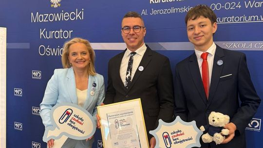Płońskie LO z nagrodą szkoły czułości bez obojętności