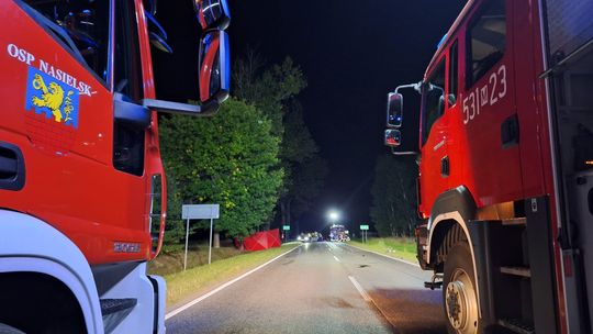 Pod Nasielskiem zginął 40-letni motocyklista. Czołowe zderzenie w Chrcynnie