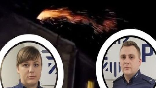 Policjanci uchronili rodzinę przed tragedią! Palił się dom w Nowej Wsi