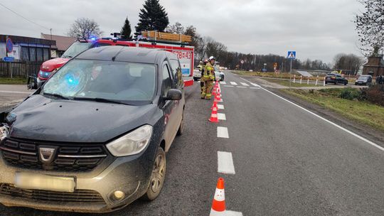 Potrącenie pieszej na DK62 pod Czerwińskiem. Lądował LPR Potrącenie pieszej na DK62 pod Czerwińskiem. Lądował LPR