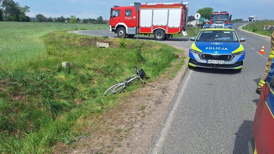 Potrącenie rowerzysty na granicy Raciąża i Witkowa. Mężczyzna trafił do szpitala Potrącenie rowerzysty na granicy Raciąża i Witkowa. Mężczyzna trafił do szpitala