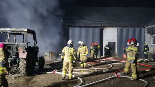 Pożar budynku gospodarczego w Kodłutowie