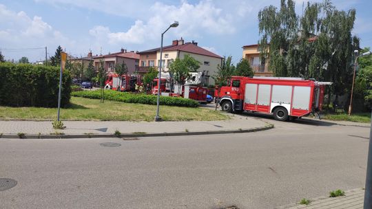 Pożar w domu przy ul. Armii Krajowej w Płońsku