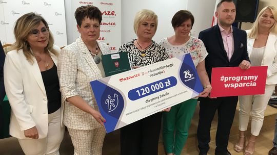 Prawie 2,5 mln zł wsparcia dla gminy Załuski na kilkanaście zadań