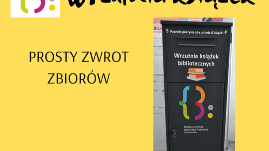 Przed sochocińską biblioteką pojawiła się wrzutnia do książek