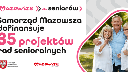 Rady seniorów ze wsparciem Mazowsza. Skorzysta Płońsk, Załuski i Ciechanów