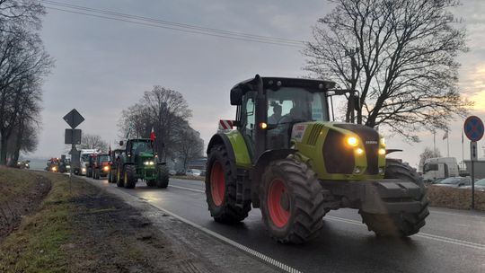 Kolejny protest rolników pod Ciechanowem. Przyjechali z 4 powiatów