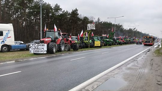 Rolnicy z powiatu płońskiego na proteście w Warszawie
