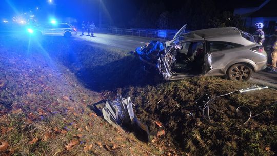Śmiertelny wypadek na drodze krajowej w Dzierzążni