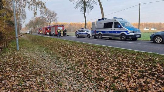 Śmiertelny wypadek pod Nasielskiem. Droga w obu kierunkach zablokowana 