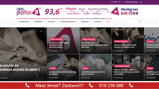 Startuje nowy portal informacyjny - radioplonsk.pl