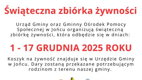Świąteczna Zbiórka Żywności w gminie Joniec