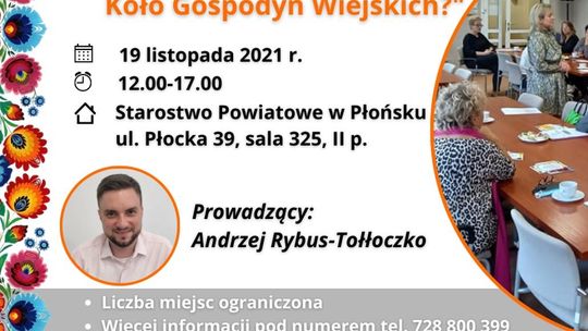 Szkolenie dla Kół Gospodyń Wiejskich z powiatu płońskiego Szkolenie dla Kół Gospodyń Wiejskich z powiatu płońskiego