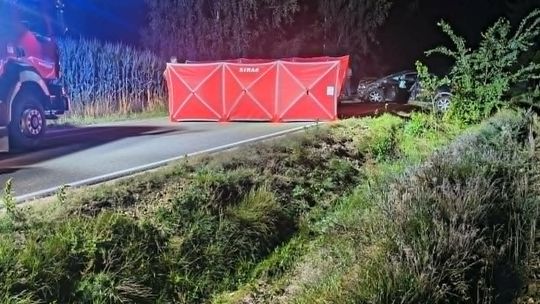 Tragiczny wypadek w gm. Dzierzążnia. Nie żyje motocyklista