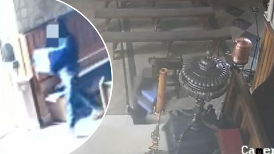 Ukradł skarbonę z kościoła parafii św. Michała. Przed policją schował się… pod folią Ukradł skarbonę z kościoła parafii św. Michała. Przed policją schował się… pod folią