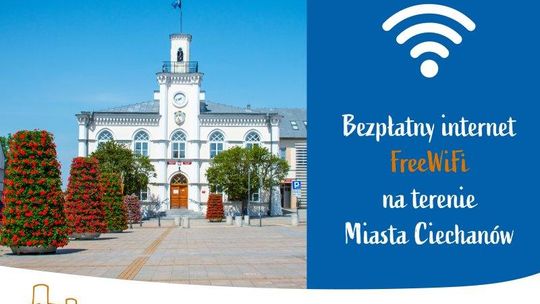 W Ciechanowie można już korzystać z bezpłatnego Wi-Fi 