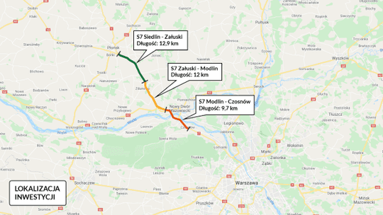 We wtorek i czwartek spotkania w sprawie budowy trasy S7 na odcinku Płońsk-Czosnów