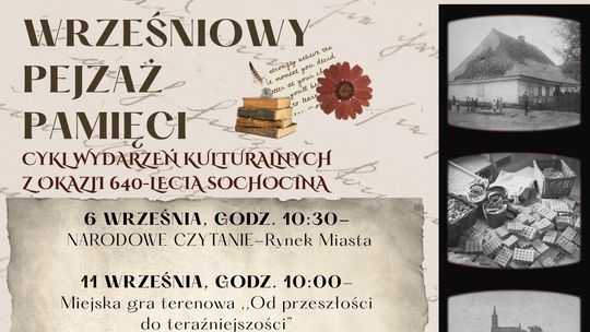 Wrzesień miesiącem jubileuszu 640-lecia Sochocina