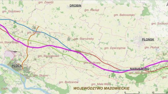 Wybrano wariant S10. Trasa przebiegnie m.in. przez powiaty płoński i płocki