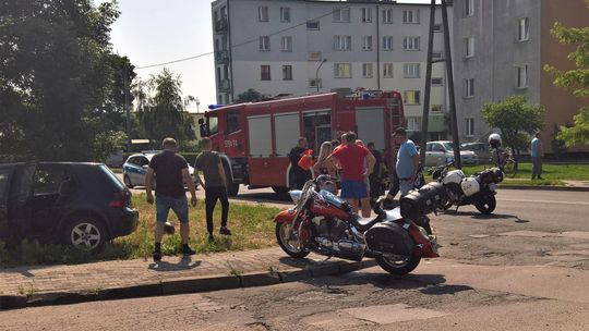 Wypadek motocyklisty w Raciążu