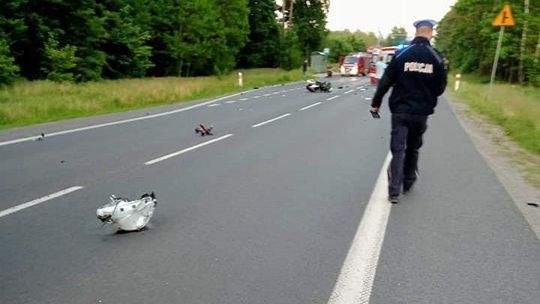 Wypadek motocyklisty ze skutkiem śmiertelnym 