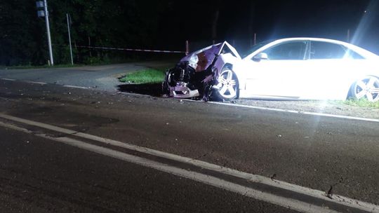 Wypadek w Bielach. Ponad 2 promile w organizmie jednego z kierowców 