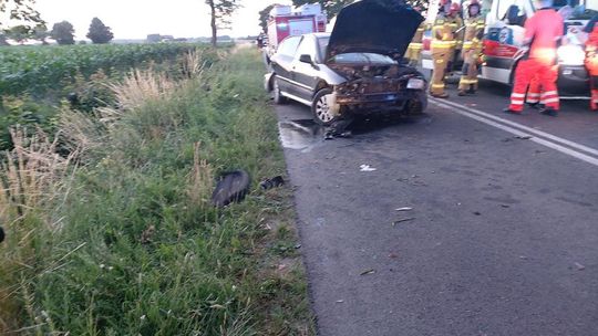 Wypadek w Mystkowie. Jedna osoba poszkodowana 