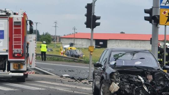 Zderzenie osobówek w Kroczewie. 5 osób w szpitalu