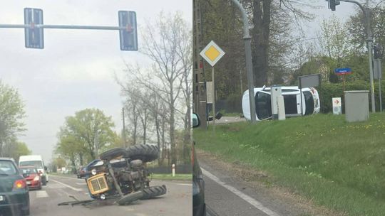 Zderzenie trzech pojazdów w Bońkach. Wciąż możliwe utrudnienia